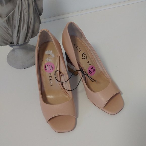 Katy Perry The Catie Woven Block Heel Shoe Size 5.5 - Picture 4 of 8